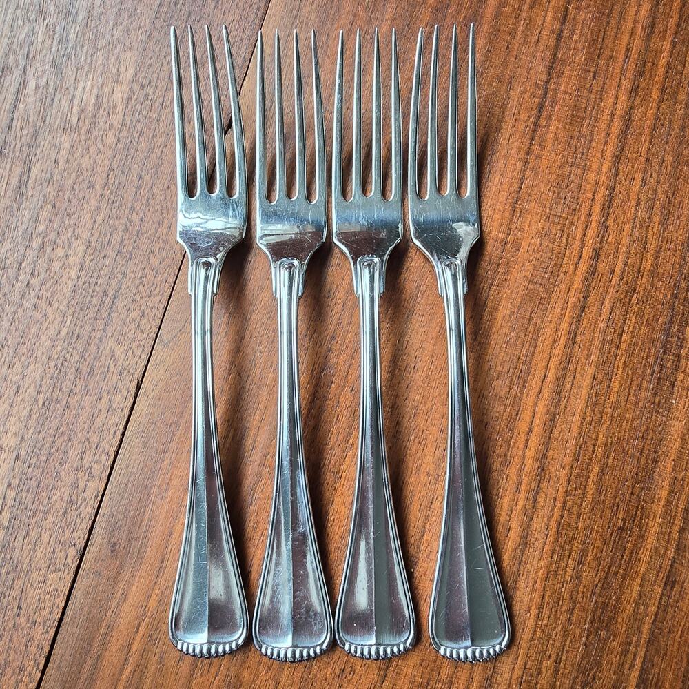 Towle Hamilton Dinner Forks Stainless Steel Germany 18/8 Satin Handle Set of 4